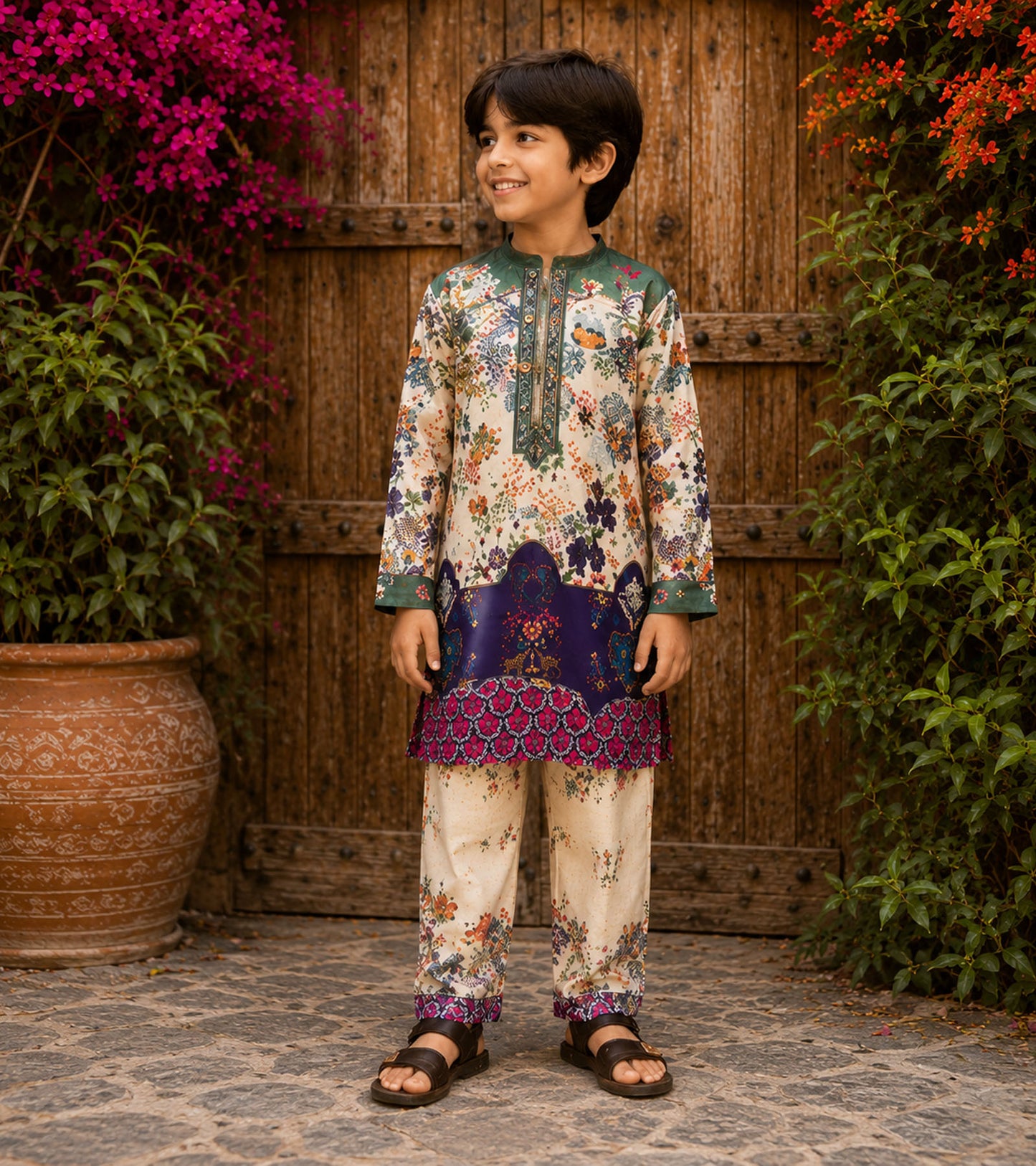 Secret Garden Festive Pure Cotton Kurta Set