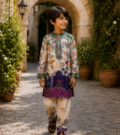 Secret Garden Festive Pure Cotton Kurta Set