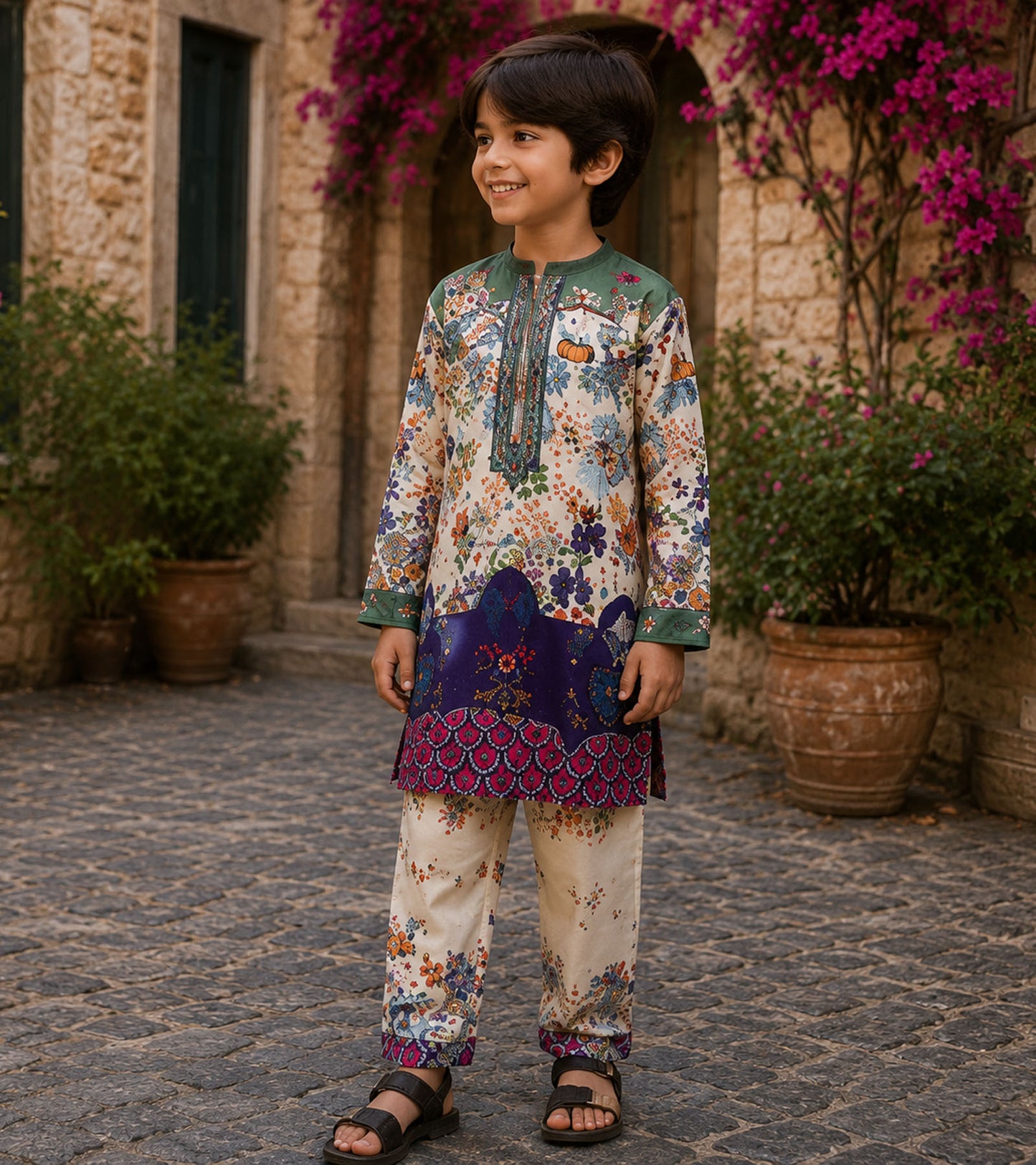 Secret Garden Festive Pure Cotton Kurta Set
