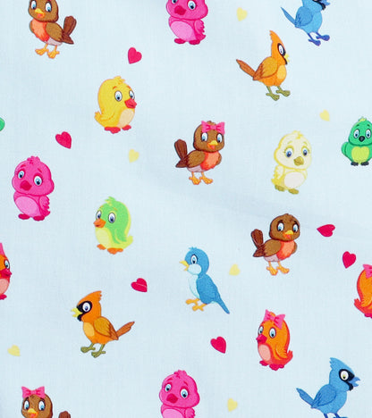 Singing Birds Printed Night Suit Set
