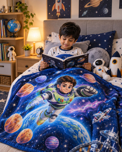 Space Adventure Pure Cotton Blanket