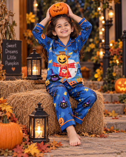 Spooky Halloween Pure Cotton Printed Pajama Set