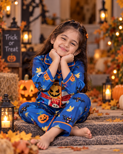Spooky Halloween Pure Cotton Printed Pajama Set