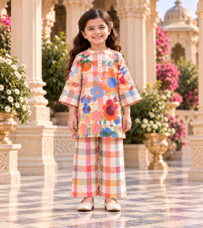 Spring Checks Designer Ethnic Set