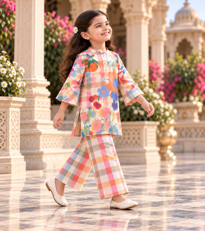 Spring Checks Designer Ethnic Set