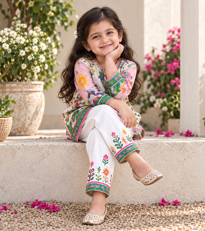 Sun & Story Girls Pyjama Kurta Set