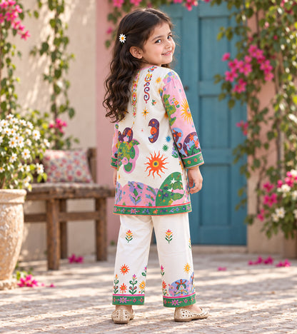 Sun & Story Girls Pyjama Kurta Set