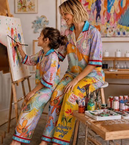 Sunny Doodle Dreams Luxe Mom & Me Matching Lounge Set