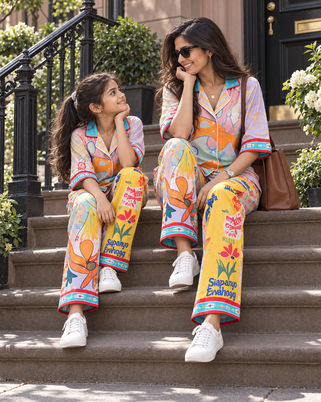 Sunny Doodle Dreams Luxe Mom & Me Matching Lounge Set