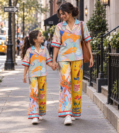 Sunny Doodle Dreams Luxe Mom & Me Matching Lounge Set