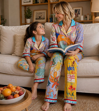 Sunny Doodle Dreams Luxe Mom & Me Matching Lounge Set