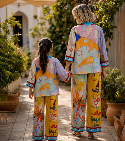 Sunny Doodle Dreams Luxe Mom & Me Matching Lounge Set