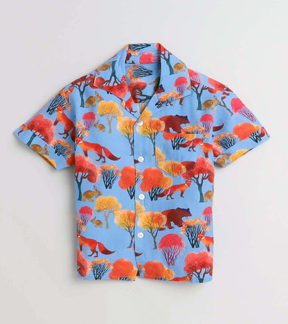 Sunset Wildlife Printed Boys Co ord Set