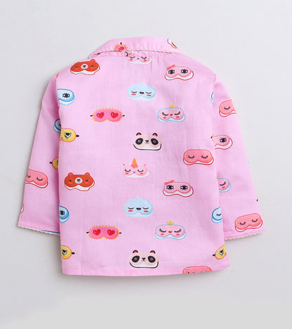 Sweet Dream Printed Girls Night Suit Set