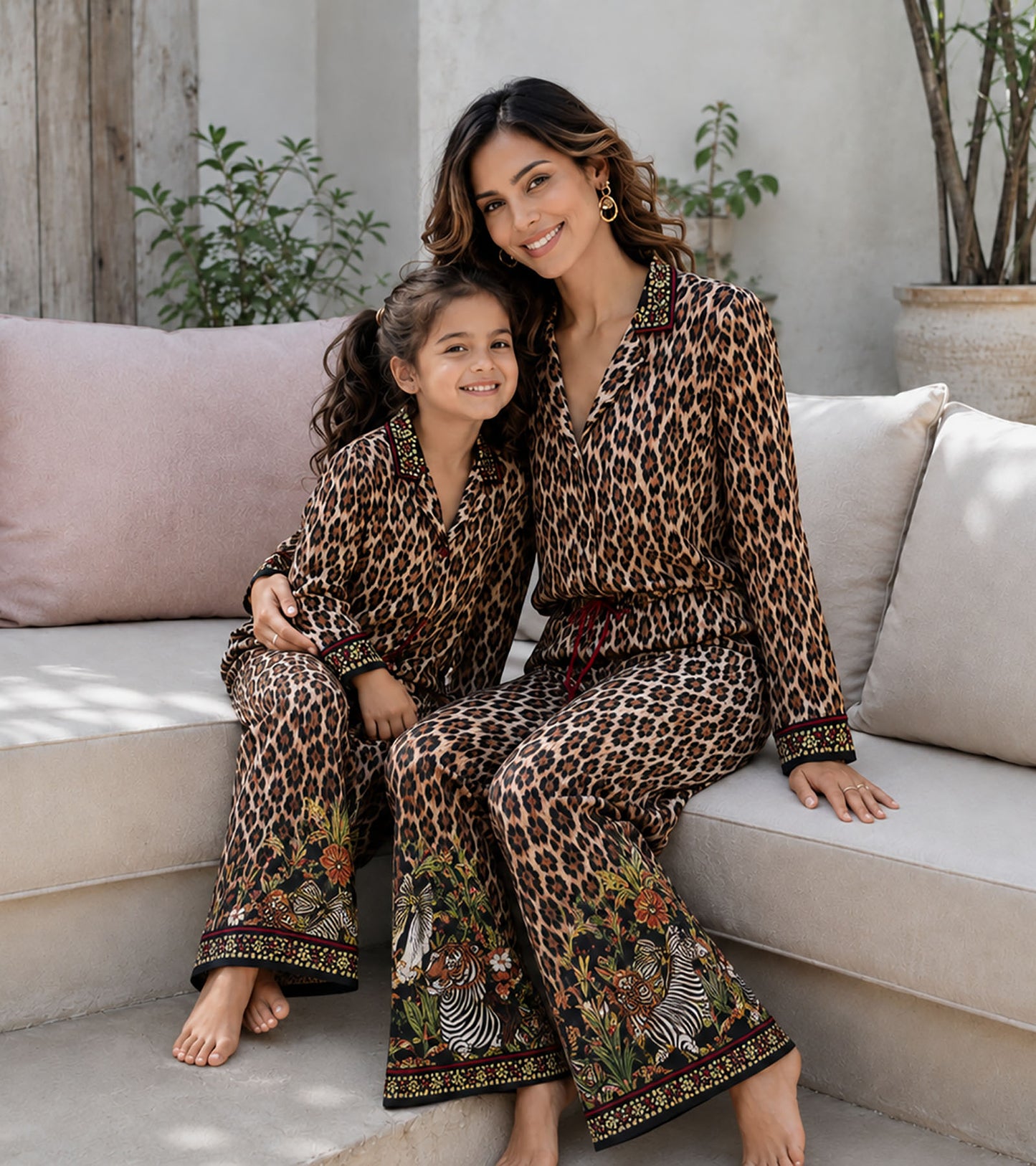 The Serengeti Luxe Mom & Me Matching Lounge Set