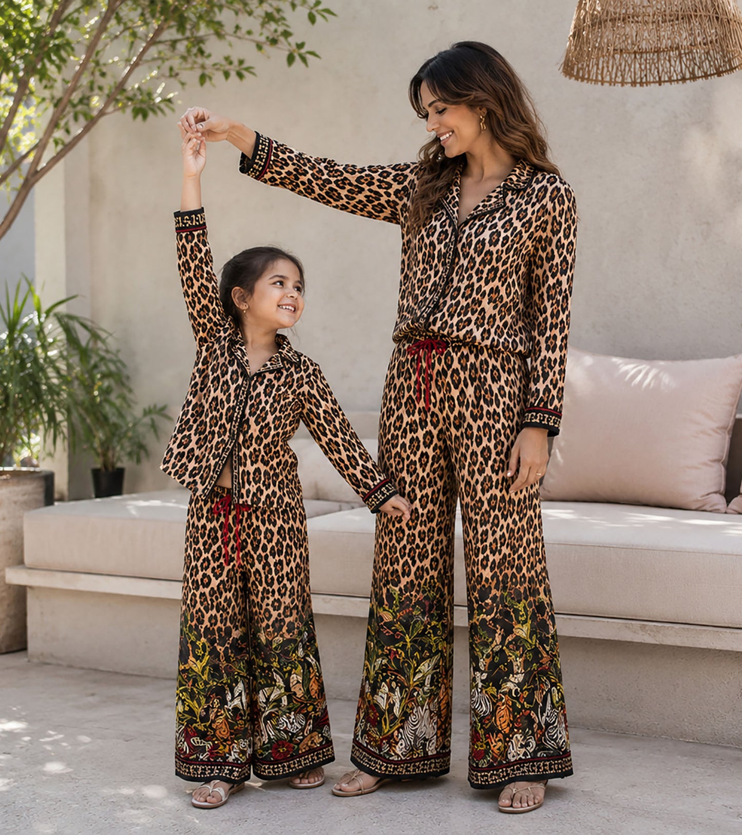 The Serengeti Luxe Mom & Me Matching Lounge Set