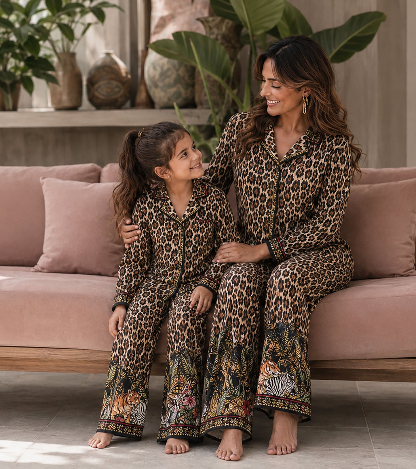 The Serengeti Luxe Mom & Me Matching Lounge Set