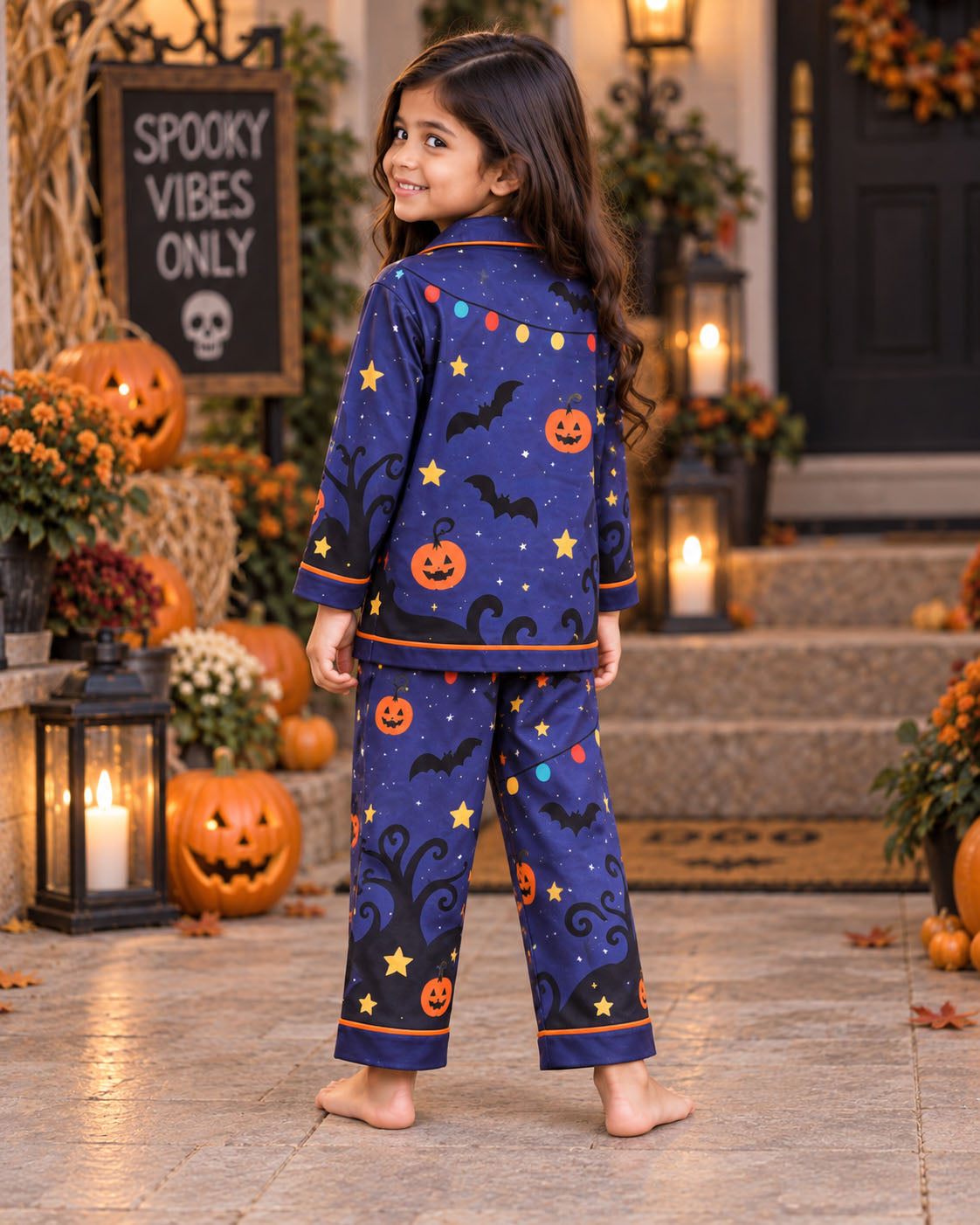 Trick or Treat Halloween Pure Cotton Printed Pajama Set