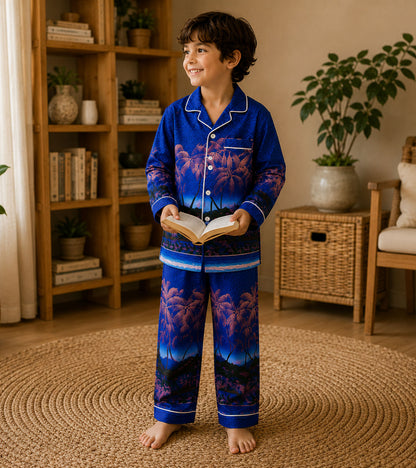 Tiger Kingdom Luxe Pure Cotton Printed Nightsuit Set