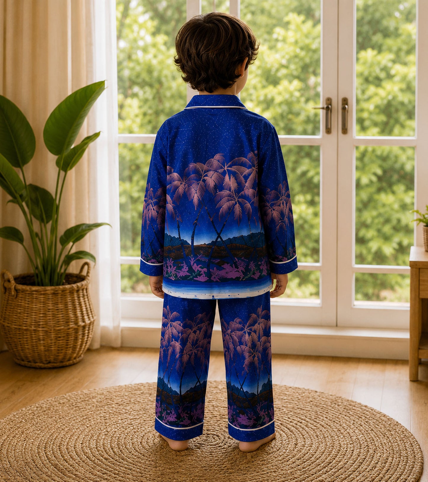 Tiger Kingdom Luxe Pure Cotton Printed Nightsuit Set