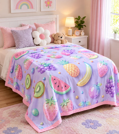 Candy Bloom Dreams Pure Cotton Blanket