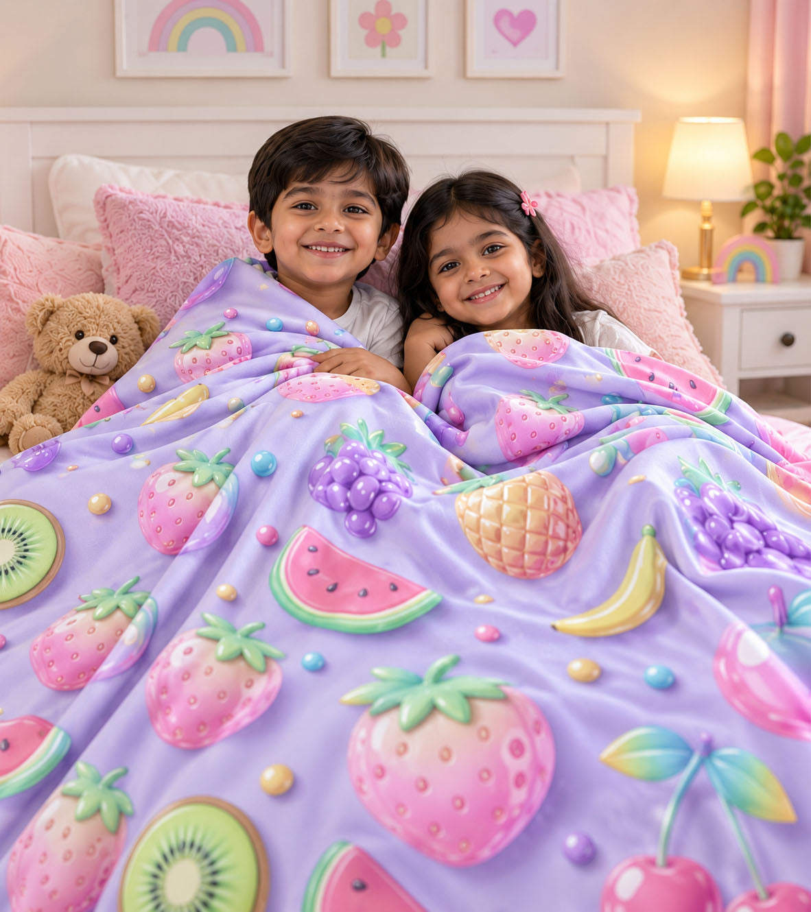 Candy Bloom Dreams Pure Cotton Blanket