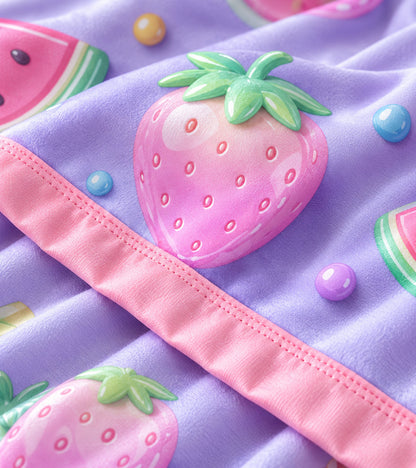 Candy Bloom Dreams Pure Cotton Blanket