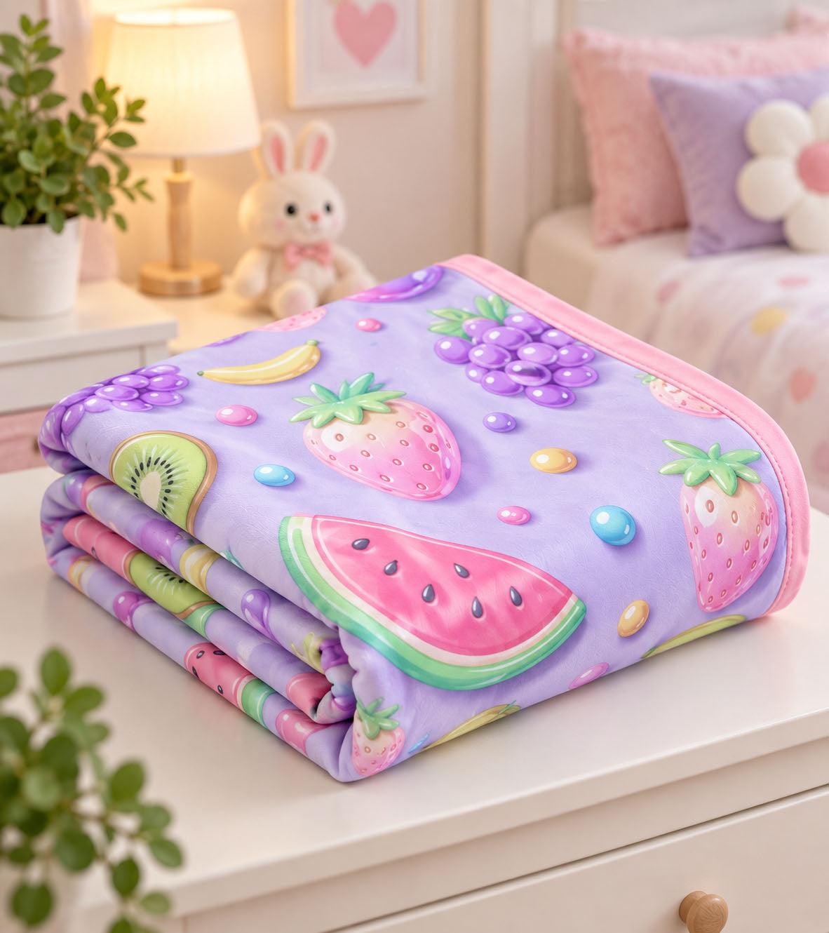 Candy Bloom Dreams Pure Cotton Blanket