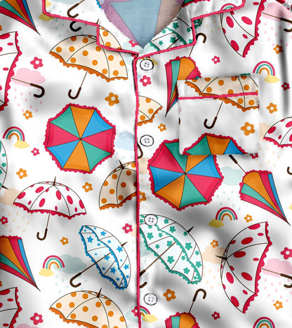 Umbrella Pure Cotton Printed Nightsuit Set