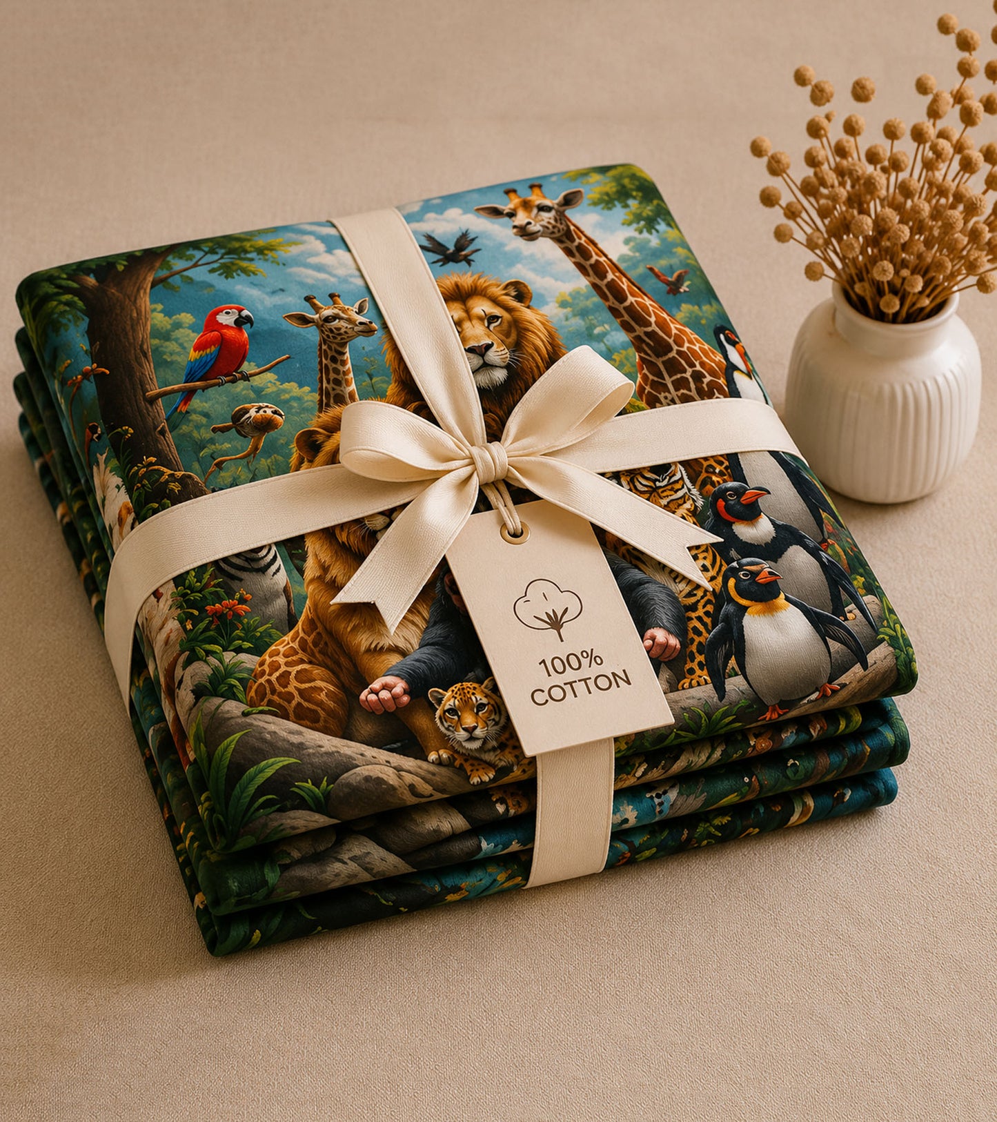 Wild Safari Dreams Bedsheet Set Premium Cotton
