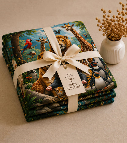 Wild Safari Dreams Bedsheet Set Premium Cotton