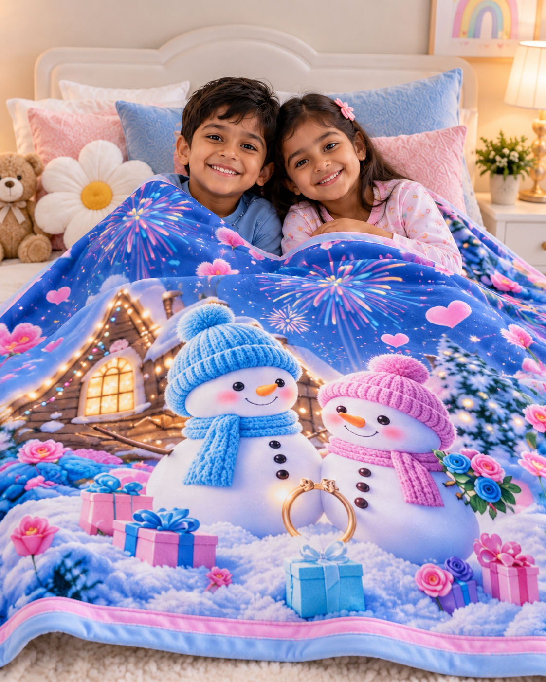 Winter Wonderland Friends Pure Cotton Blanket