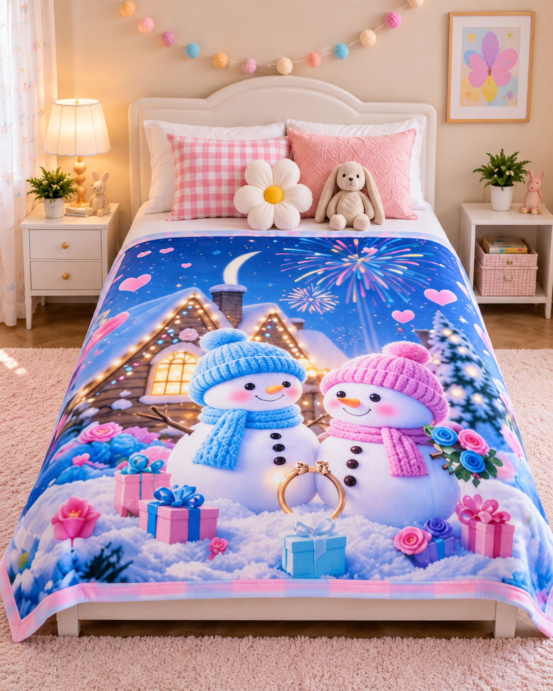 Winter Wonderland Friends Pure Cotton Blanket