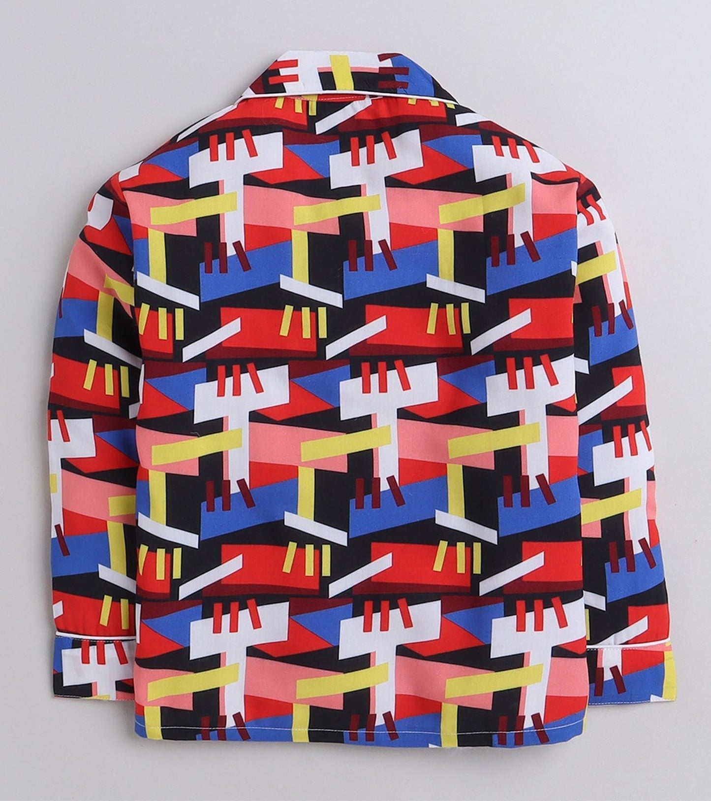 Abstract Sqr Printed Nightsuit Set