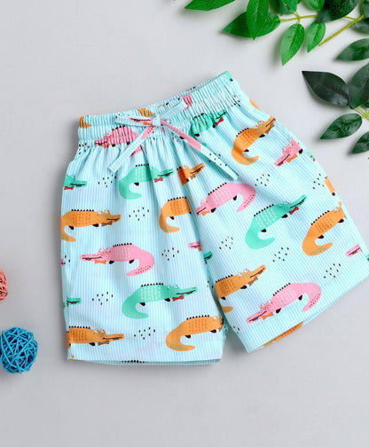 Crocodile Print Boys Shorts