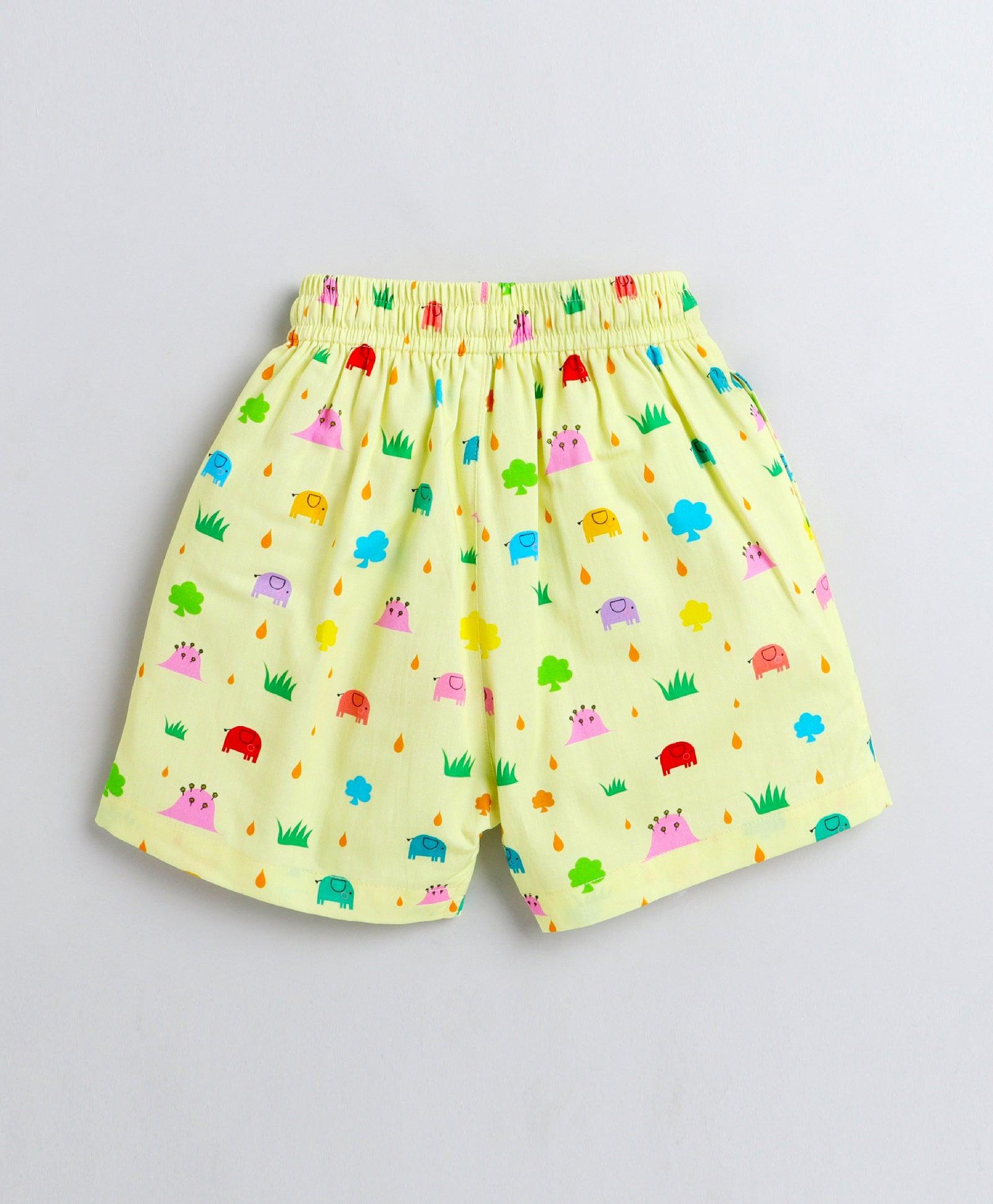 Garden Print Boys Shorts