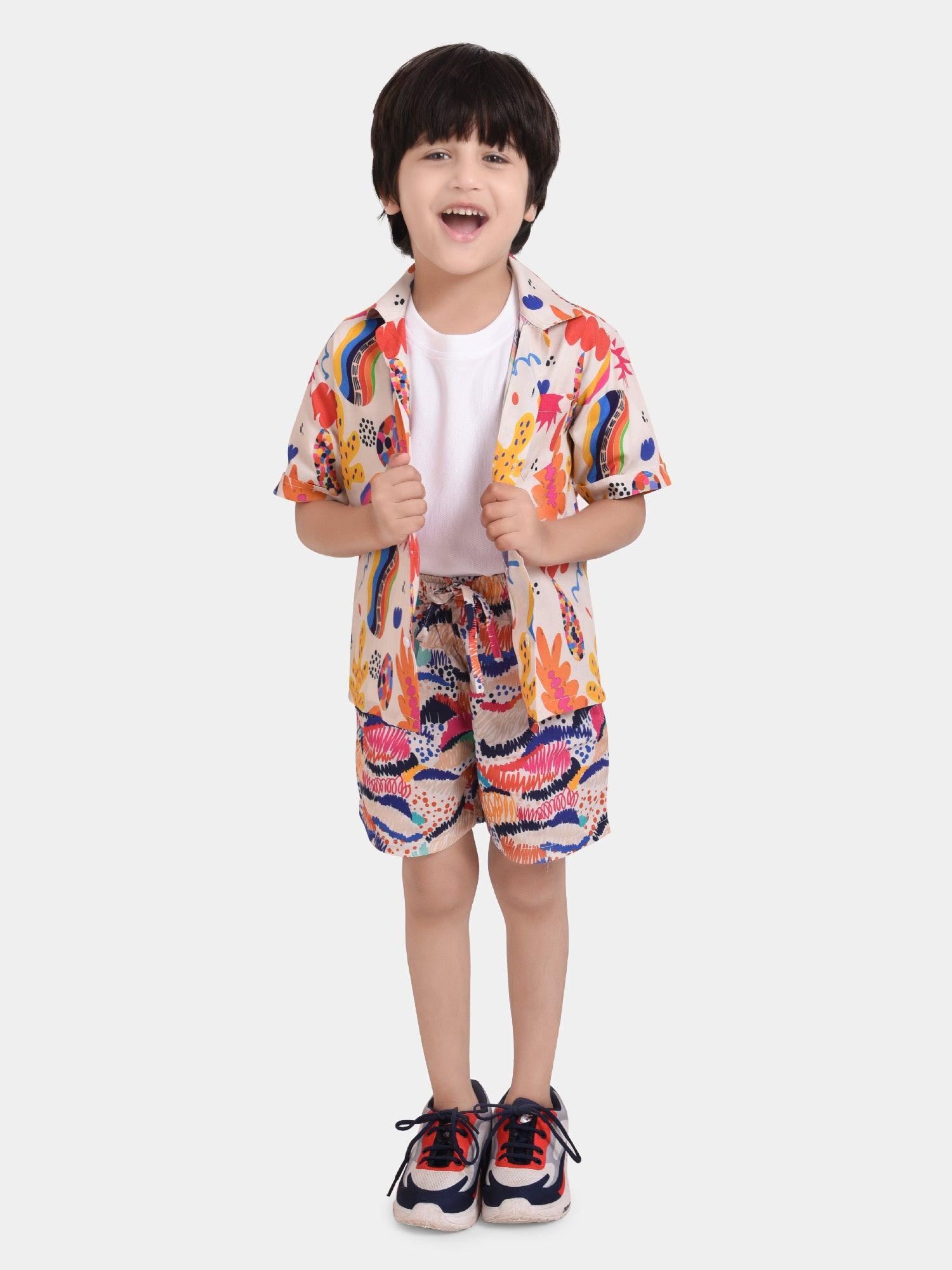 Two Art Printed Boys Cord Set - koochi Poochi