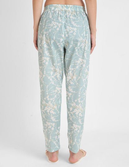 Blossom Printed Singlet Pajama Set for Women