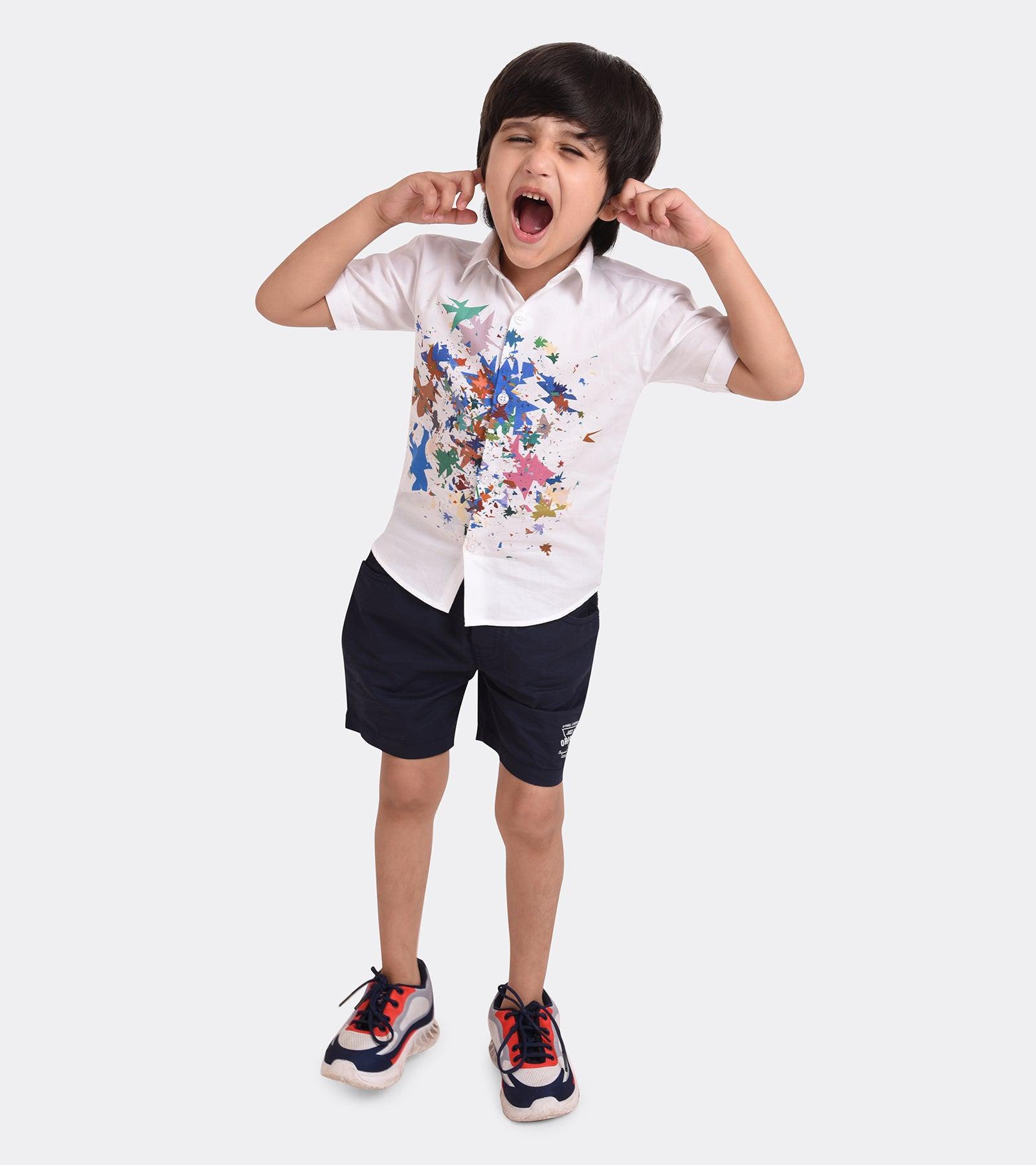Designer Printed Boys Shirt