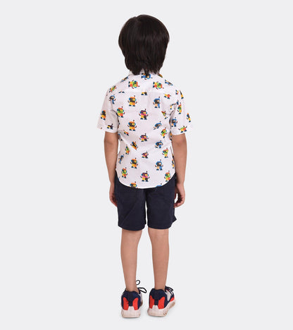 Robo Play Printed Boys Shirt
