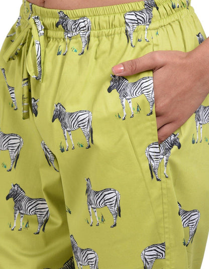 Field Printed Nightsuit Set for Women