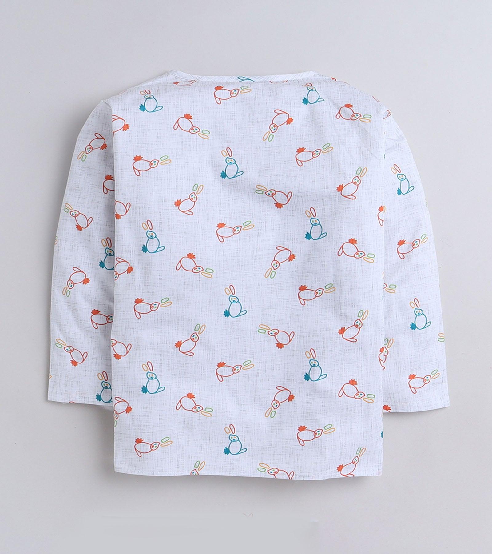 Dear Bunny Printed Pyjama Kurta Set