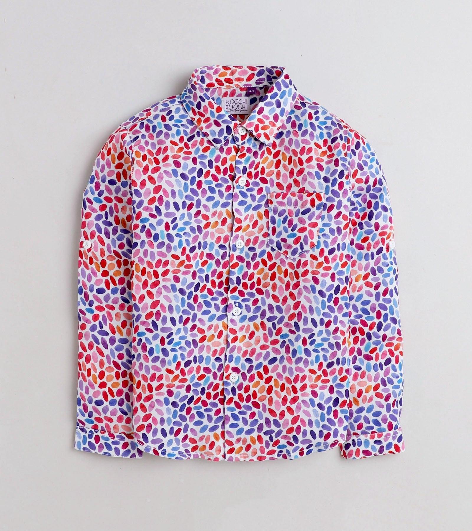 Multi B Printed Full Sleeve Shirt
