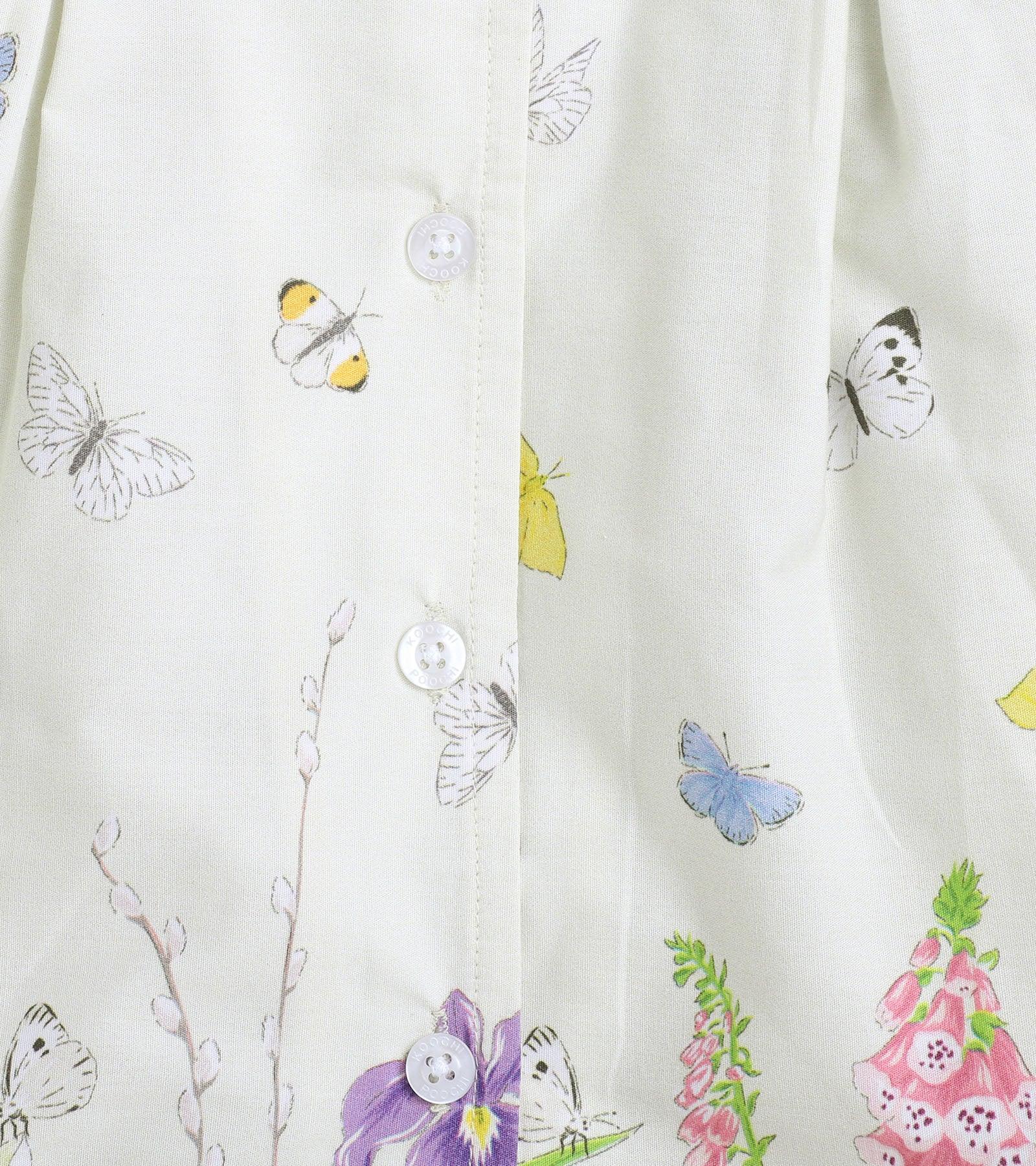 Floral Border Girls Printed Nightsuit set