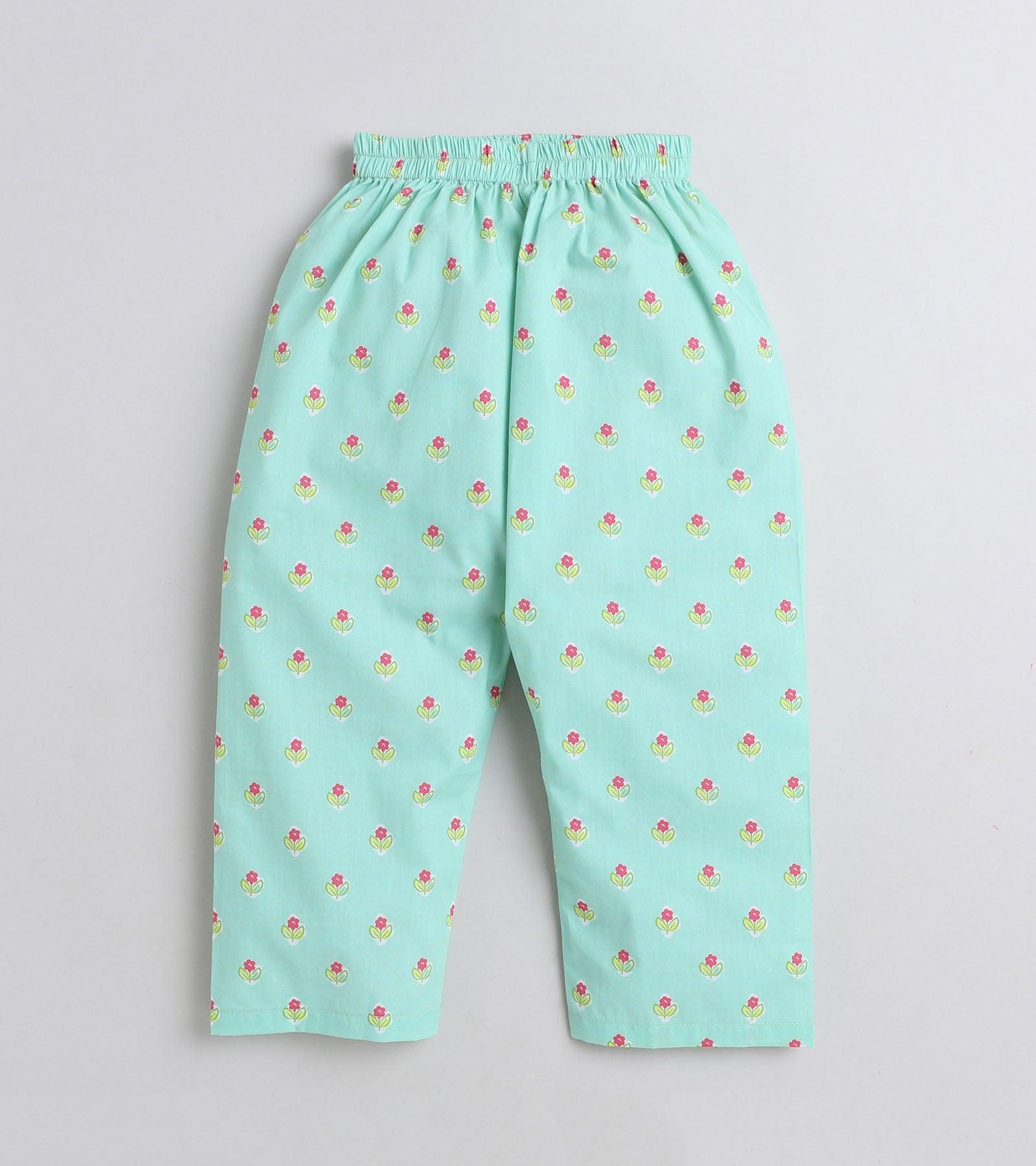 Two Buti Printed Girls Nightsuit Set - koochi Poochi