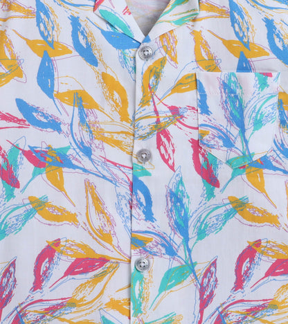 Leaf Shadow Digital printed Boys Shirt