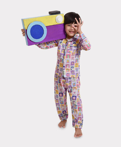 Doodle Squad Printed Nightsuit Set