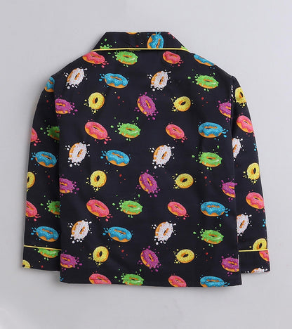 Doughnut printed Nightsuit Set