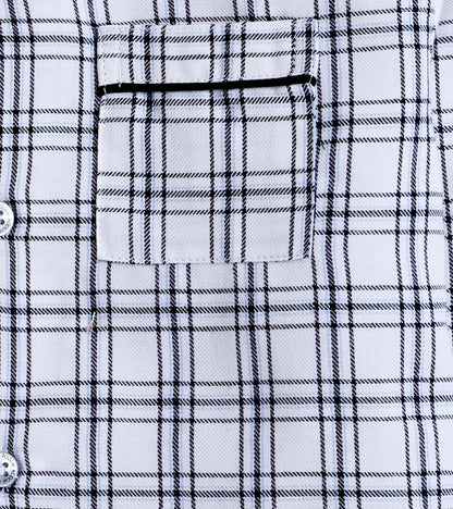 Grey Checks Nightsuit Set