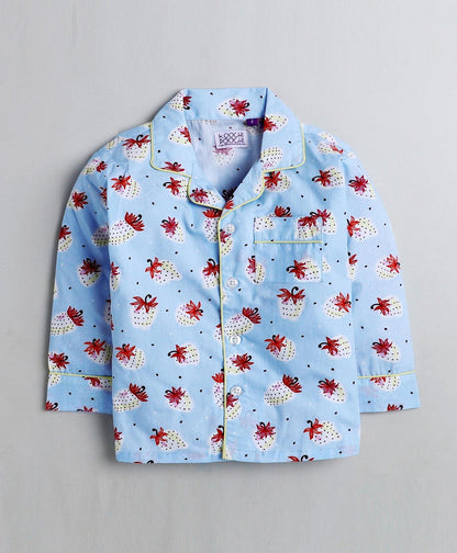 Strawberry Printed Night Suit Set